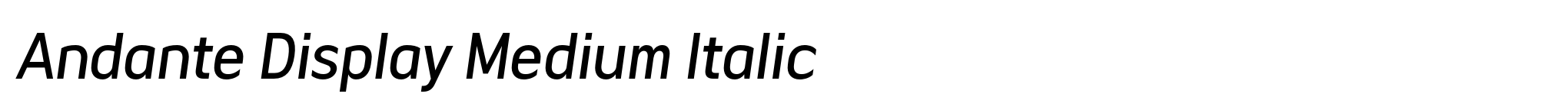 Andante Display Medium Italic image